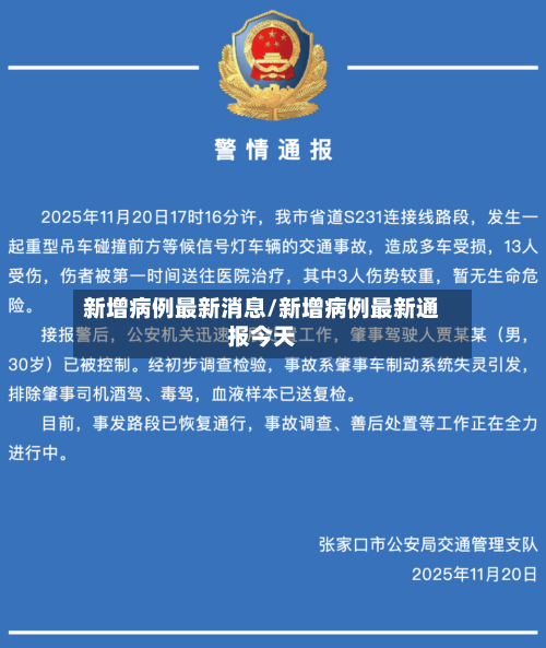 新增病例最新消息/新增病例最新通报今天