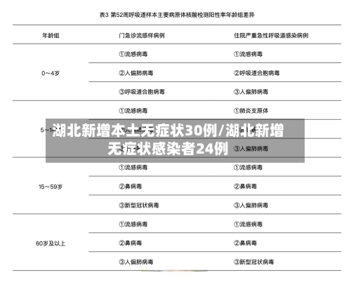 湖北新增本土无症状30例/湖北新增无症状感染者24例-第2张图片