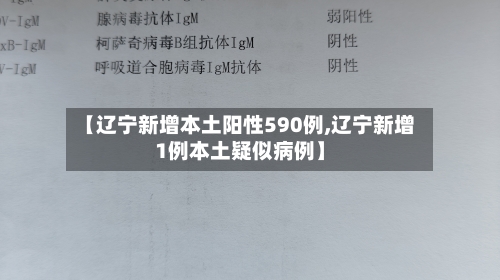 【辽宁新增本土阳性590例,辽宁新增1例本土疑似病例】