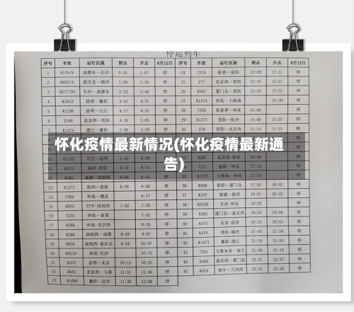 怀化疫情最新情况(怀化疫情最新通告)