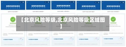 【北京风险等级,北京风险等级区域图】