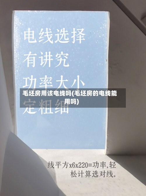 毛坯房用该电线吗(毛坯房的电线能用吗)