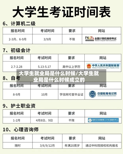 大学生就业局是什么时候/大学生就业局是什么时候成立的-第2张图片