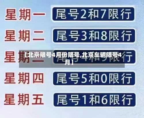 【北京限号4月份限号,北京车辆限号4月】