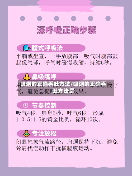 吸烟的正确吞吐方法/吸烟的正确吞吐方法是