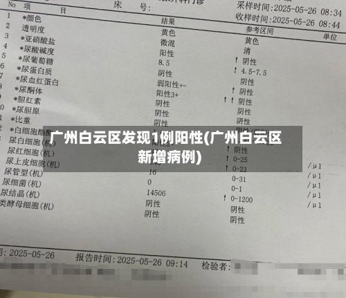 广州白云区发现1例阳性(广州白云区新增病例)-第3张图片