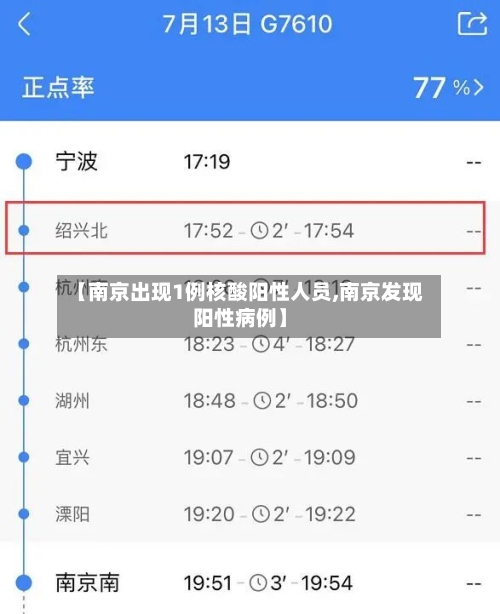 【南京出现1例核酸阳性人员,南京发现阳性病例】-第3张图片