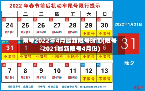 限号2022年4月最新限号时间(限号2021最新限号4月份)